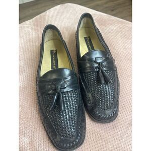 STACY ADAMS LEATHER SLIP ON DRIVING SHOES SZ 11M